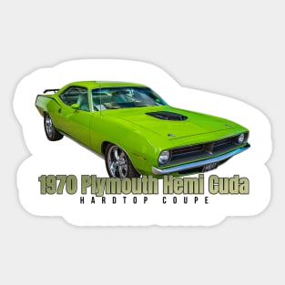 1970 Plymouth Hemi Cuda Hardtop Coupe Sticker